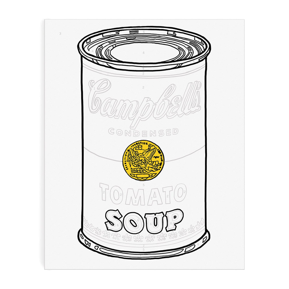 Andy Warhol Soup Can Paint By Number